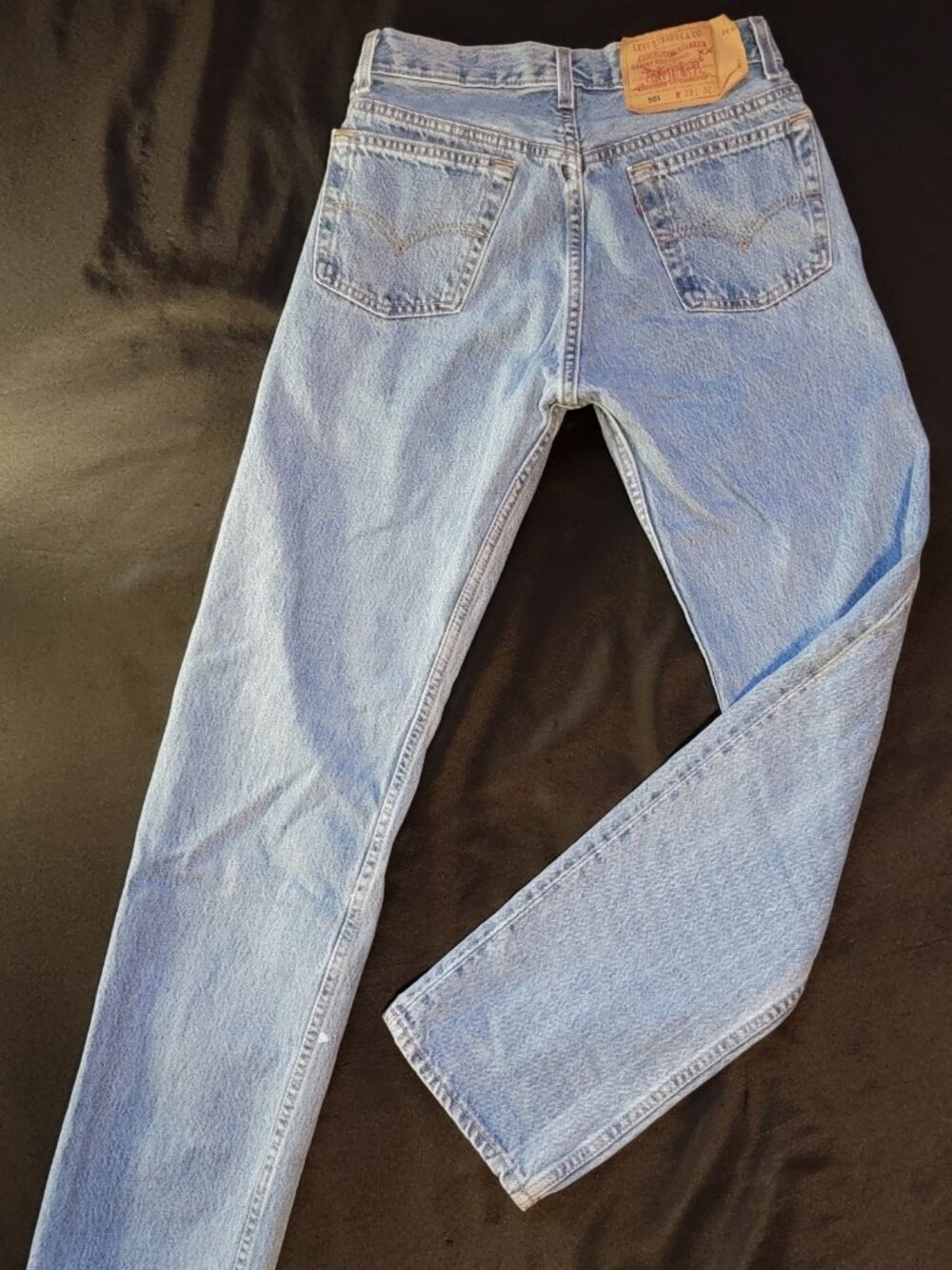 Levi’s 501 Jeans W29 L32 Made in USA Light Wash 100% Cotton Button Fly